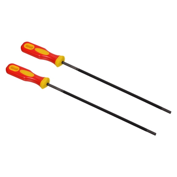 Uxcell 4.8mm Round Chainsaw Files Chain Saw Sharpener for Gardening Sharpening Chains 2 Pcs