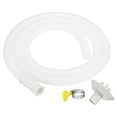 thumbnail image 1 of Uxcell 4.9ft Air Conditioner Drain Hose Kit, Universal Drain Connector Hose with Clamp Connector 3, White, 1 of 6