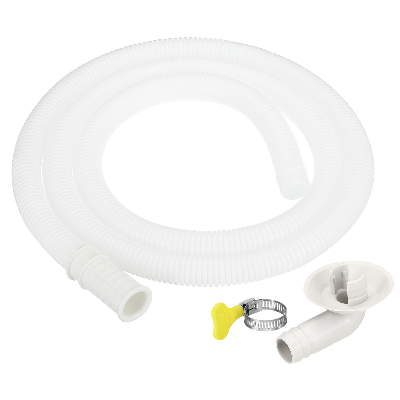 Uxcell 4.9ft Air Conditioner Drain Hose Kit, Universal Drain Connector Hose with Clamp Connector