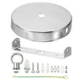 thumbnail image 1 of Uxcell 4" Ceiling Light Canopy Kit Pendant Light Fixture Mounting Bracket Hanging Hardware for Chandelier Silver 1 Set, 1 of 6