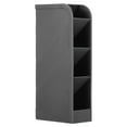 thumbnail image 1 of Uxcell 4 Compartments Pencil Holder 8" x 3.5" x 2" Plastic Pen Holder Pen Organizer Makeup Brush Holder, Grey, 1 of 6
