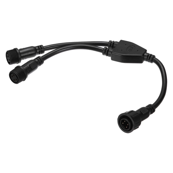 Uxcell 4-Core 4 Pin Y Splitter Connector, 30cm 20AWG IP65 Y Shape 1 Male to 2 Female Extension Cable for LED Lighting