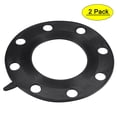 thumbnail image 1 of Uxcell 4" DN100 Pipe 8 Bolt Hole Full Face Rubber Flange Gasket Black 2 Count, 1 of 5