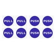 thumbnail image 1 of Uxcell 4" Dia Adhesive Round Push Pull Door Sign Blue 4 Set, 1 of 6