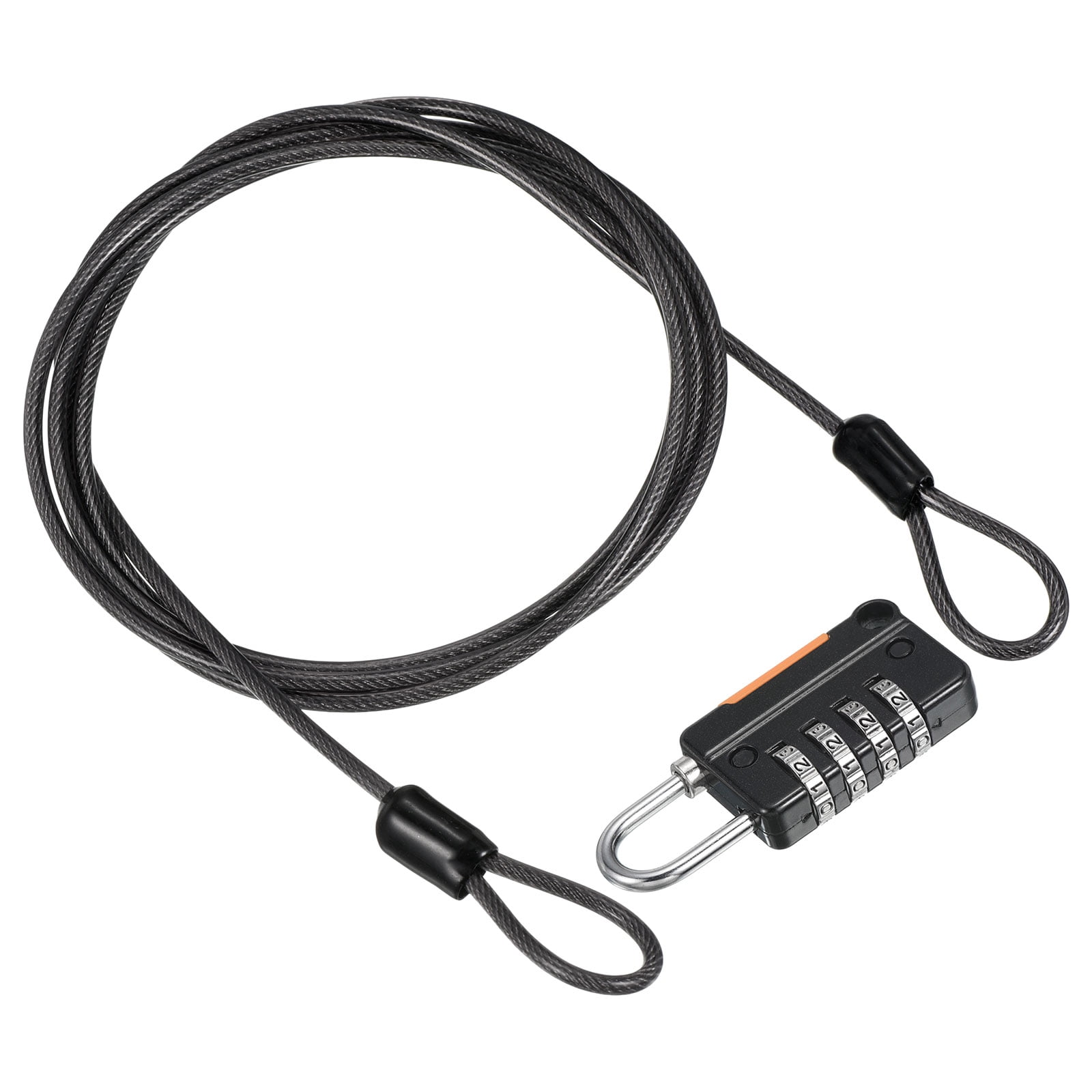 Security Lock With Chain Uxcell 4 Digit Combination Lock Security Cable 1 Set Outdoor Padlock ...