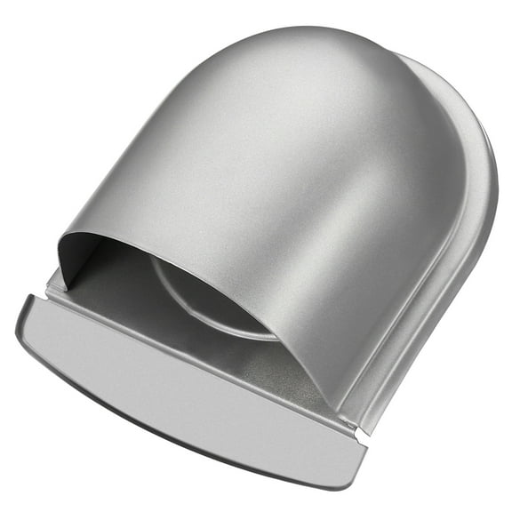 Uxcell 4" Exhaust Air Vent Cover Exterior Wall Vent Outlet Grille Louvered Duct Ventilation Cap with Mesh Gray