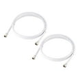 thumbnail image 1 of Uxcell RG6 Coaxial Cable With F Type Male to F Type Male Connectors 4 ft 2Pcs, 1 of 4