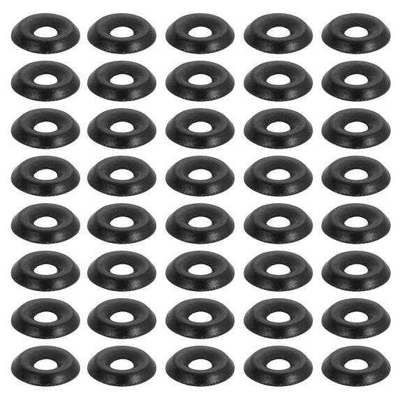 Uxcell Finish Countersunk Washer, 304 Stainless Steel Flat Cup Head Screw Gasket Bolt for Mechanical Parts DIY Models Black #4 500