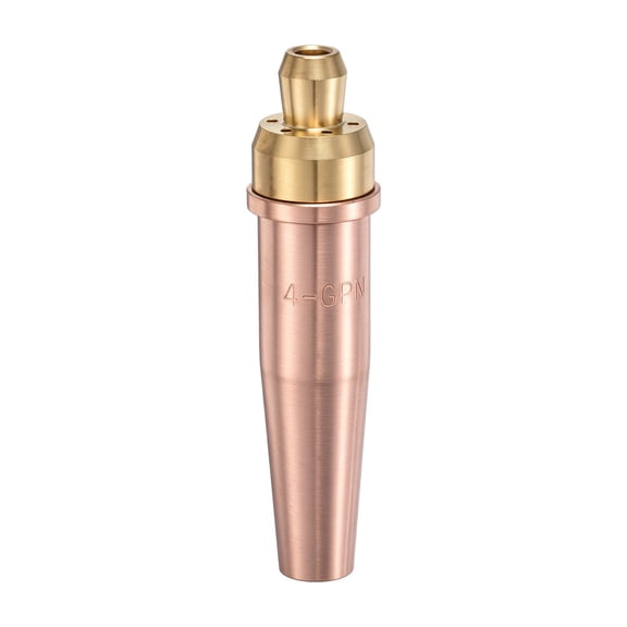 Uxcell 4-GPN Propane/Natural Gas Cutting Torch Tips Victor-Torch Tip 0.083" Orifice Brass Cutting Nozzle Replacement Plasma Consumables for Repair Workshop Welding