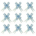 thumbnail image 1 of Uxcell 4" Gift Wrap Bows Christmas Pull Bow Baskets Present Wrapping Ribbon Bows Blue 10 Pack, 1 of 6