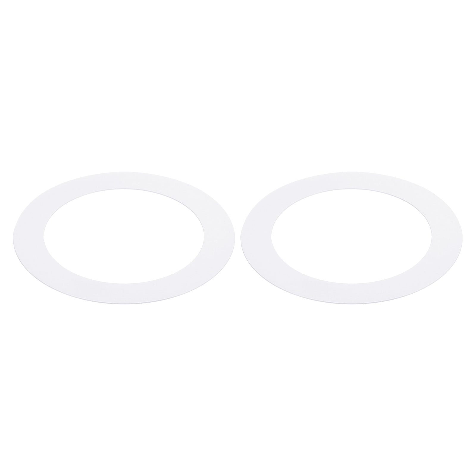 Uxcell 4" ID 5.5" OD Goof Rings for Recessed Light Gloss White Goof