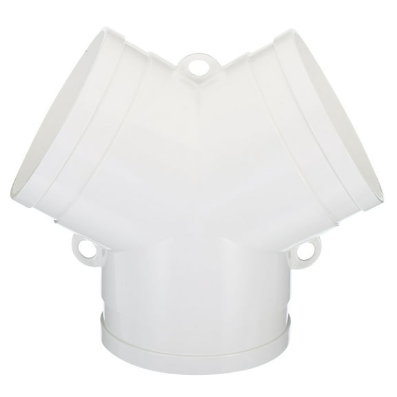 Uxcell 4 Inch 3 Way Duct Splitter Y Connector Air Vent Duct Hose Exhaust Pipe Adapter White