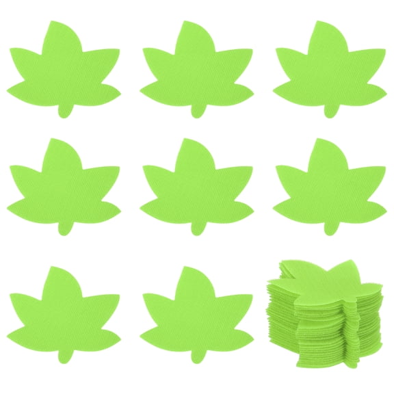 Uxcell 4 Inch Carpet Spot Markers, 40Pcs Leaf Shape Floor Dots for Classroom Decoration Supplies, Green