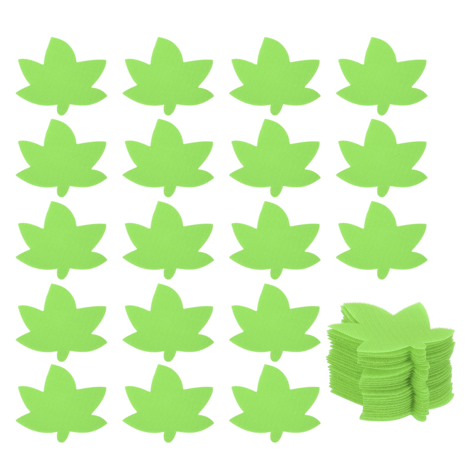 Uxcell 4 Inch Carpet Spot Markers, 50Pcs Leaf Shape Floor Dots for Classroom Decoration, Green