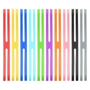 Uxcell 4 Inch H Band Silicone Rubber Bands, 10 Pcs Strong Elastic Silicone Bands Rubber Wrapping Bands for Books Cameras, Multicolored