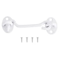 thumbnail image 1 of Uxcell 4 inch Hook and Eye Latch Barn Door Lock Stainless Steel, White, 1 of 7