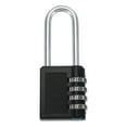 thumbnail image 1 of Uxcell Long Shackle Combination Locks, Combination Padlock for Gym Sports Locker Lock Outdoor Fence Gate Hasp Storage Black, 1 of 7