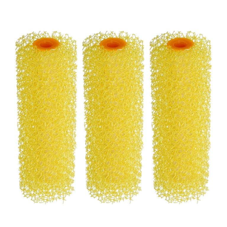 Uxcell 4 Inch Paint Roller Cover Big Texture Sponge Brush for Household 3  Pack 