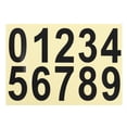thumbnail image 1 of Uxcell 4 Inch Reflective Mailbox Number Sticker Decal Die Cut Classic Style Strong Self Adhesive, Black, 1 Pack, 1 of 5