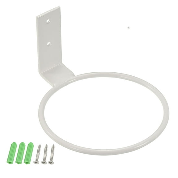 Uxcell 4 Inch Ring Wall Mounted Stand Rack Flower Pot Holder, White 3 Pack