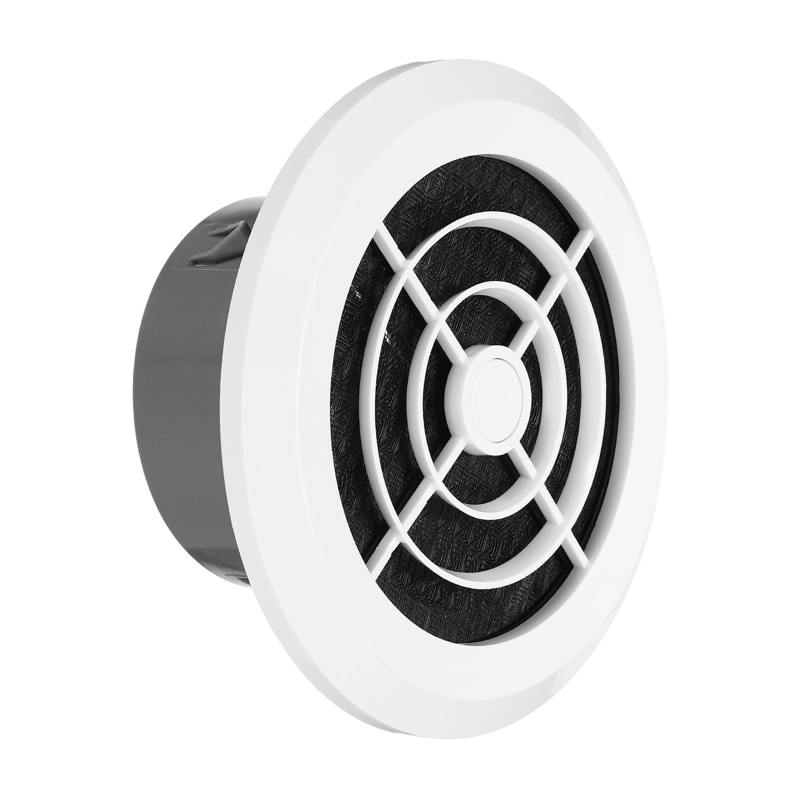 Uxcell 4 Inch Round Air Vent Cover, ABS Air Diffuser Ceiling Vent Covers, Black/White