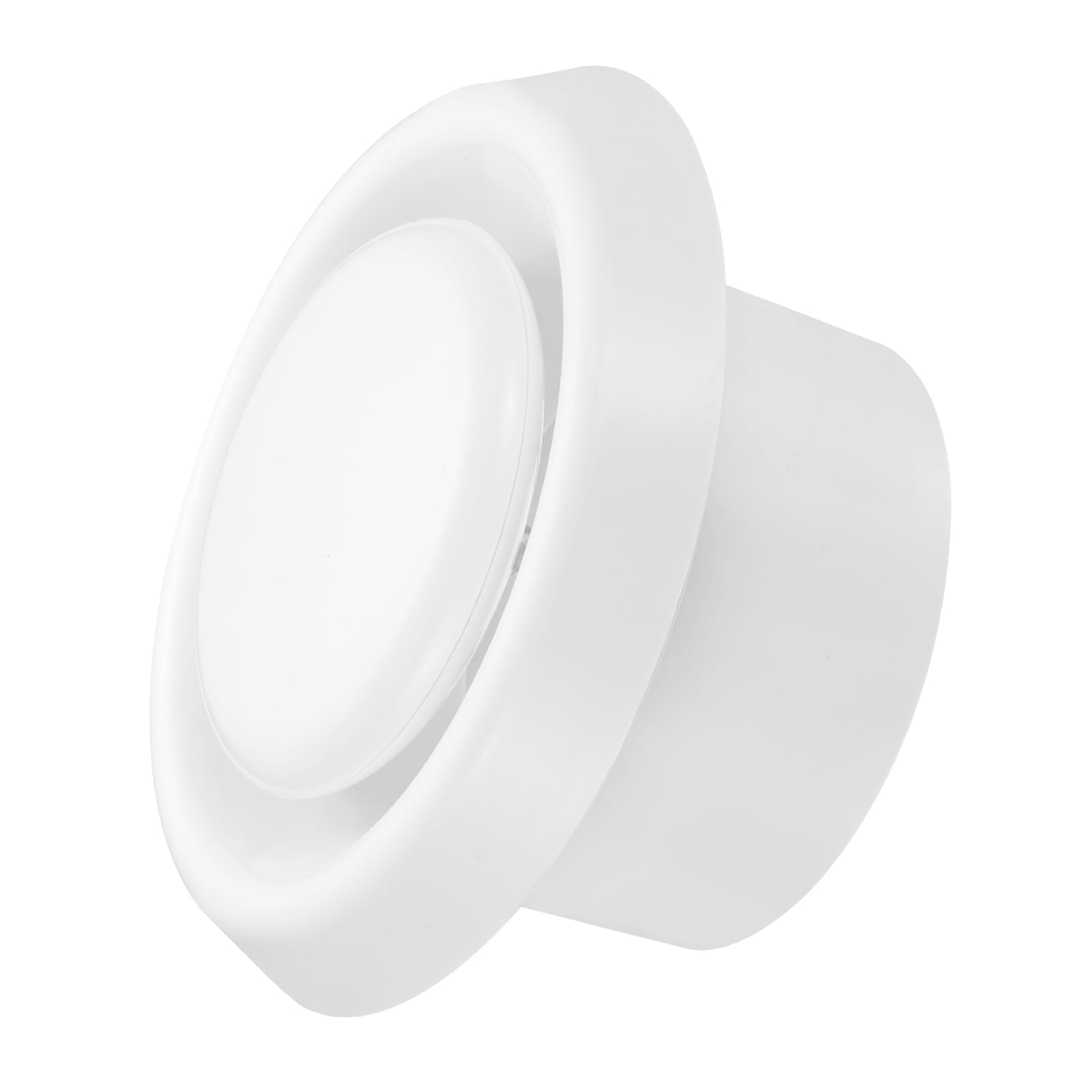 Uxcell 4 Inch Round Air Vent Cover, ABS Exhaust Adjustable Valve Diffuser, White
