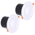 thumbnail image 1 of Uxcell 4 Inch Round Air Vent Spring Loaded, 2pcs ABS Adjustable Soffit Exhaust Vent for Home Office Ventilation, White, 1 of 7