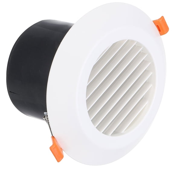 Uxcell 4 Inch Round Air Vent Spring Loaded, ABS Soffit Exhaust Vent with Louver Grille for Home Office