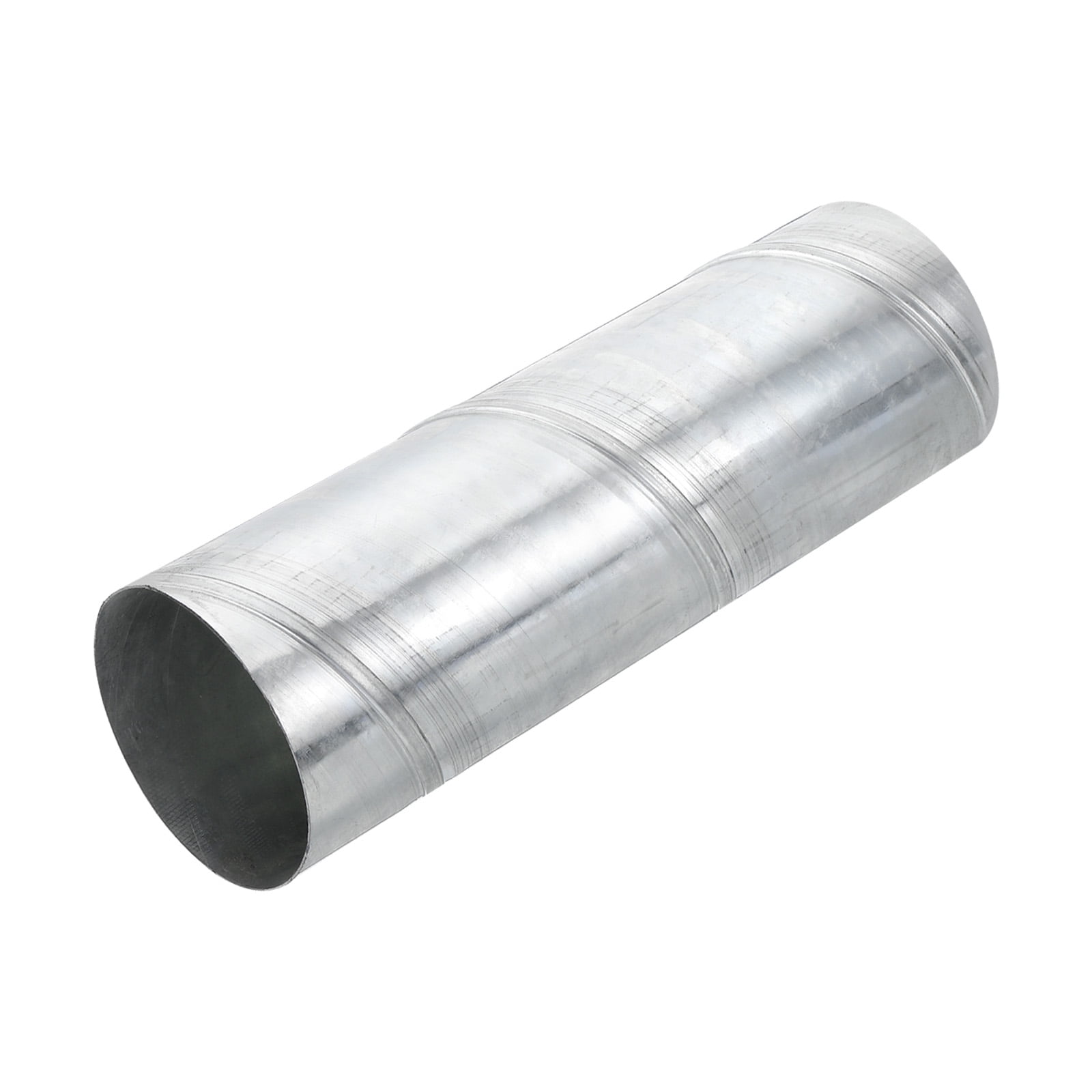 Uxcell 4 Inch Round Spiral Air Duct, 12 Inch Long Galvanized Steel Ducting Vent Hose