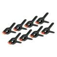 thumbnail image 1 of Uxcell 4 Inch Spring Clamps, 8 Pack Plastic Flexible Anti Slip Strong Clips, Black, 1 of 7