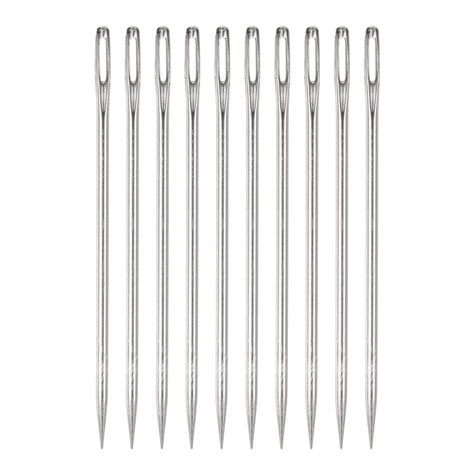 Uxcell 4 inch Upholstery Needles Stainless Steel Large Eye Stitching ...