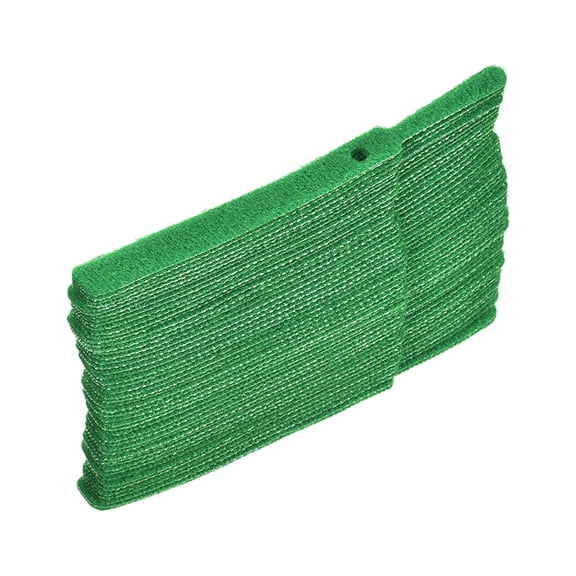 Uxcell 4 Inches Green Hook and Loop Cord Wraps Zip Tie Reusable Cable Ties 50 Pack