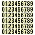 thumbnail image 1 of Uxcell 4 inch Reflective Mailbox Numbers for Houses/Outside Sticker Decal, Black 6 Sets, 1 of 5