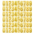 thumbnail image 1 of Uxcell 4 inch Reflective Mailbox Numbers for Houses/Outside Sticker Decal, Gold Tone 6 Sets, 1 of 5