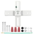 thumbnail image 1 of Uxcell 4" Light Crossbar 1 Set Cross-Shaped Mounting Bracket 180 Rotation Universal Light Fixture Silver Tone, 1 of 6