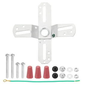 Uxcell 4" Light Crossbar 1 Set Cross-Shaped Mounting Bracket 360 Rotation Universal Lamp Fixture Silver Tone