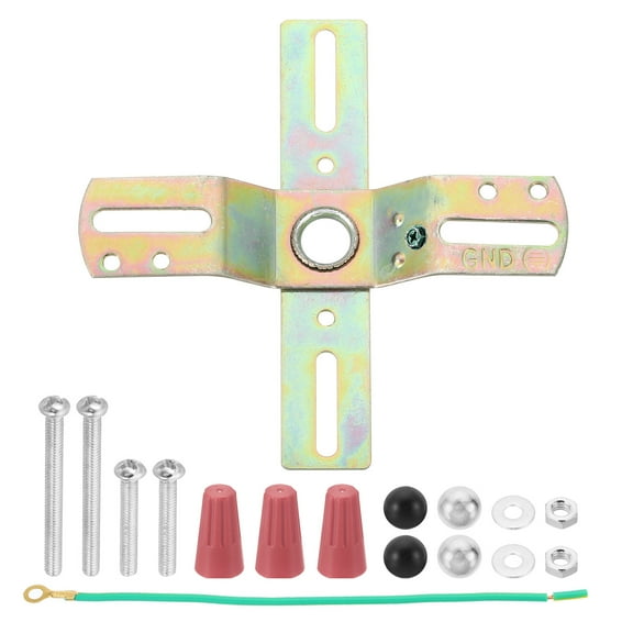 Uxcell 4" Light Crossbar 1 Set Cross-Shaped Mounting Bracket 360 Rotation Universal Lamp Fixture