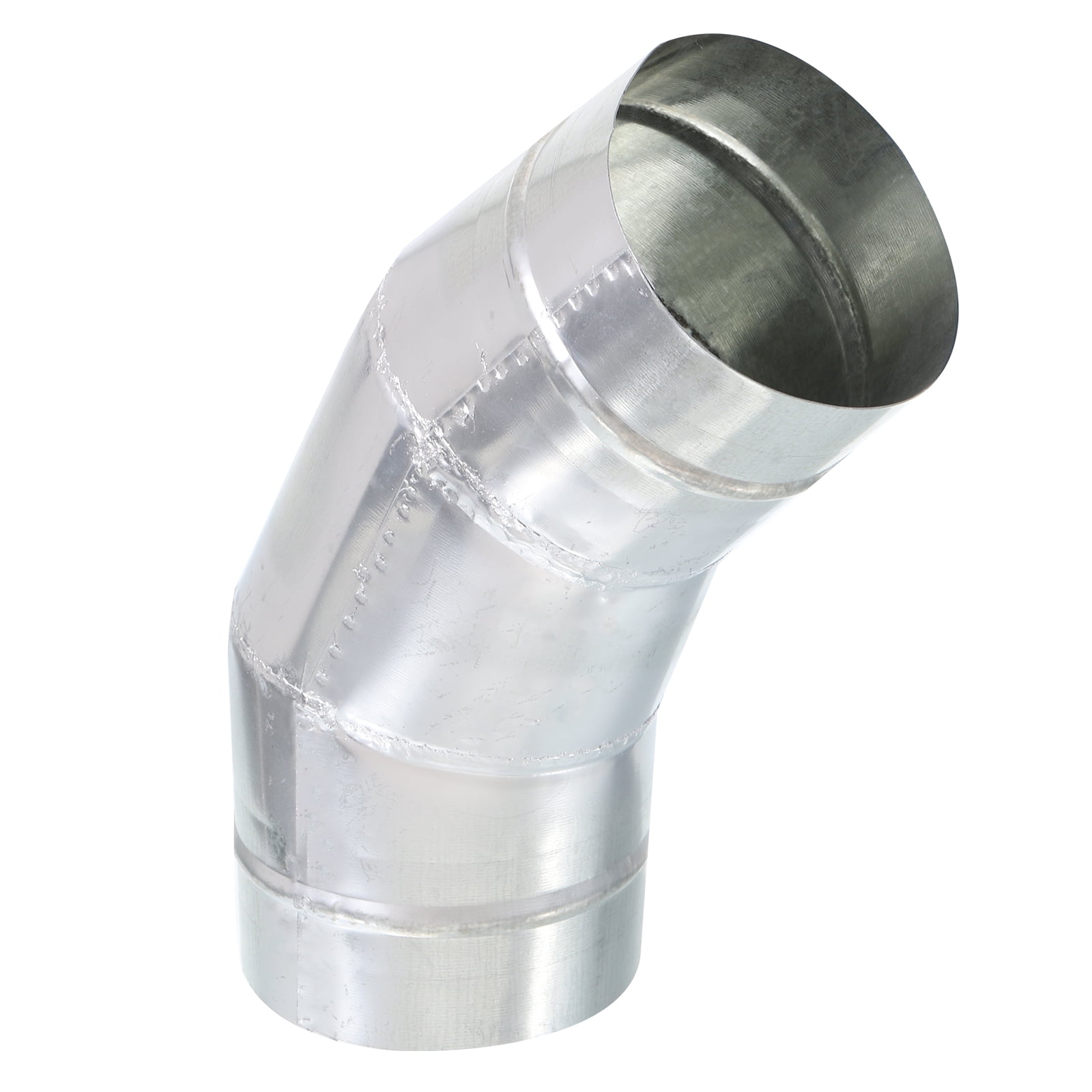 Uxcell 4" OD 45 Degree Elbow Duct Pipe Connector Dryer Vent Round Tube Bend Adapter Fitting for HVAC Ventilation