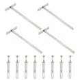 thumbnail image 1 of Uxcell 4 PCS Blind Shelf Supports, 8 Inch Heavy Duty Floating Shelf Bracket Silver, 1 of 7