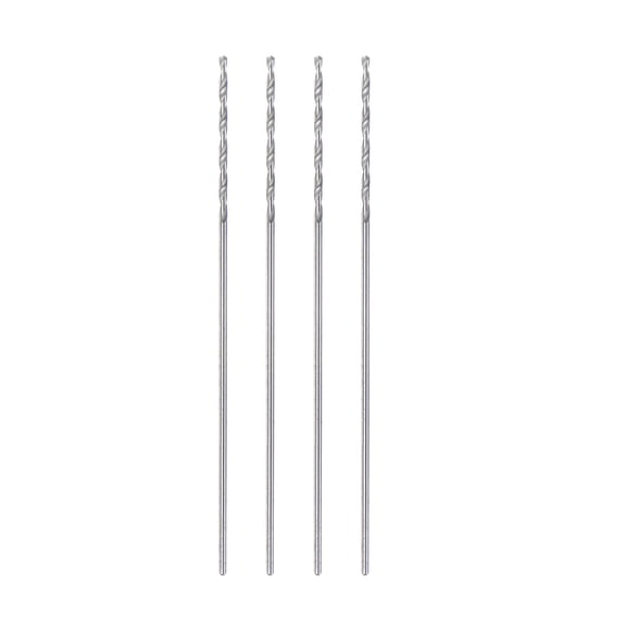 Uxcell 4 Pack 0.6mm C3/K10 Tungsten Carbide Mini Precision Straight Shank Twist Drill Bits