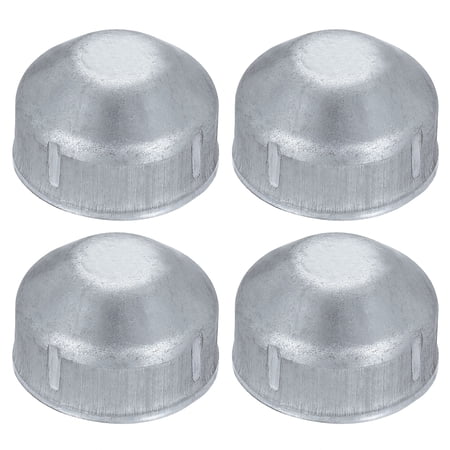 Uxcell 4 Pack 1-1/4" Chain Link Fence Post Cap, Dome External Post Caps Galvanized Round End Cap Fit 1-1/4" OD Pipe for Outdoor Chain Link Fence Parts