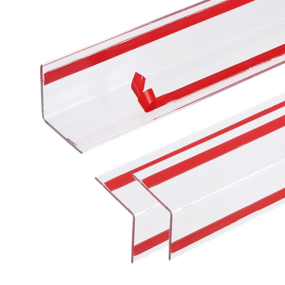Uxcell 4 Pack 1.3 ft x 1.57 Inch Edge Corner Protectors, Self Adhesive Wall Corner Protector for Furniture Table Door Wall Edge Guard, Clear