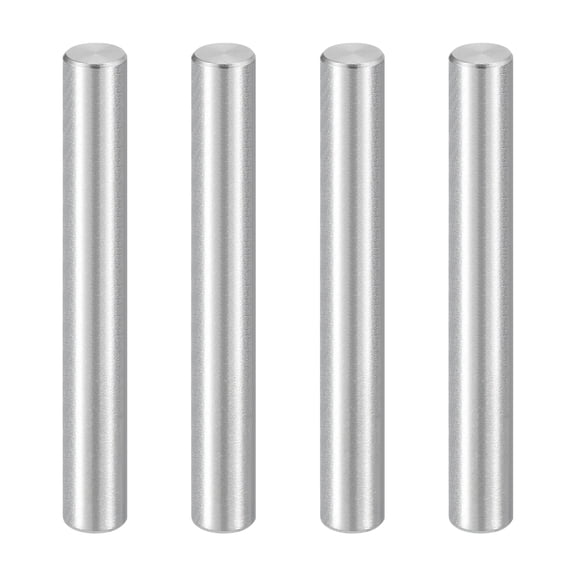Uxcell 4 Pack 1/4 x 2 Inch Dowel Pin, 304 Stainless Steel Cylindrical Dowel Pins, Shelf Support Pegs Rod Fastener for Cabinet Furniture DIY Installation Industry Mechanical