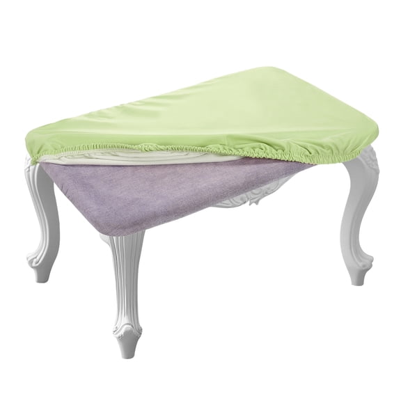 Uxcell 4 Pack 16 x 12 Inch Stool Covers Rectangle, Leather Chair Seat Cover, Light Green