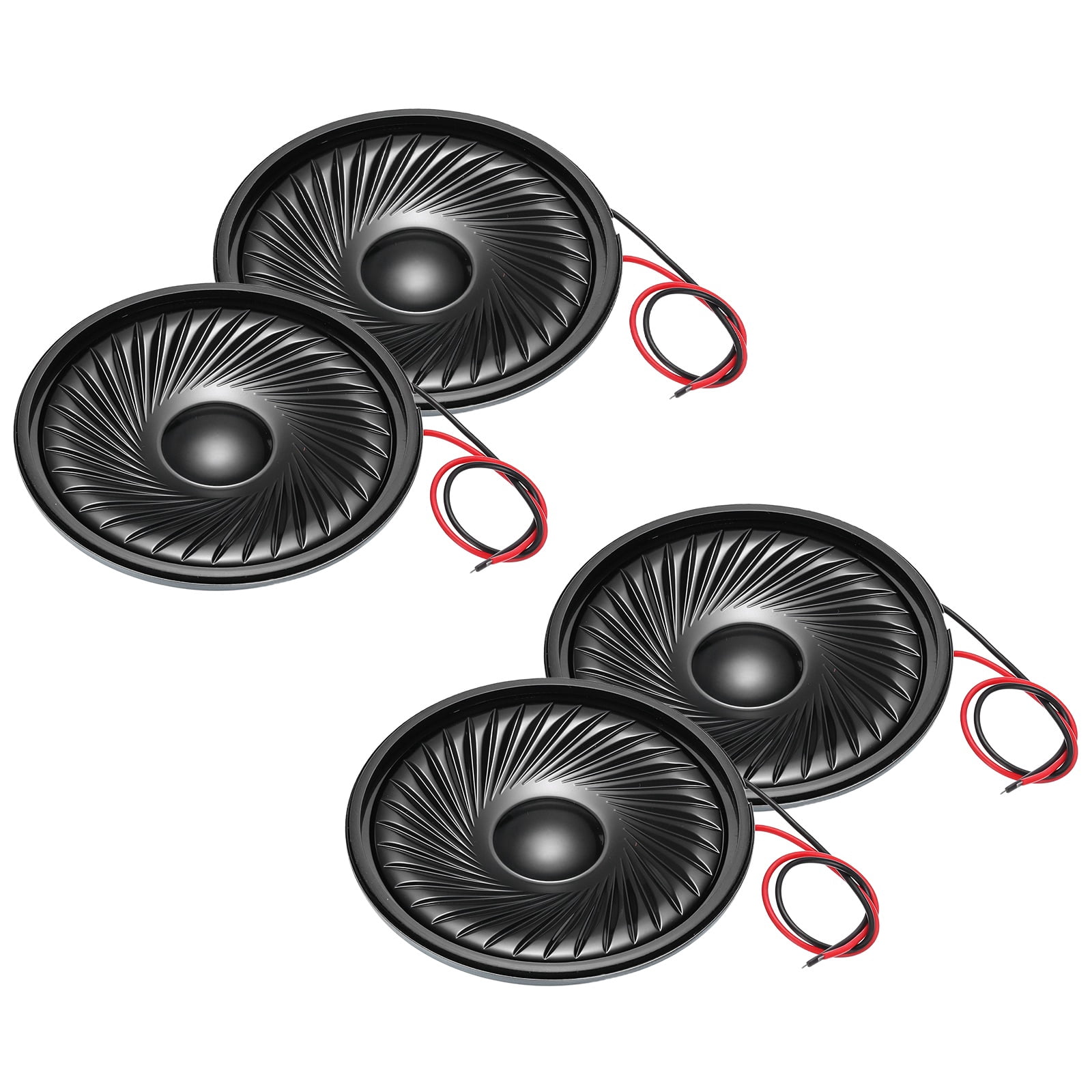Uxcell 4 Pack 1W 8 Ohm Small Speakers Metal Round Micro Speaker with ...