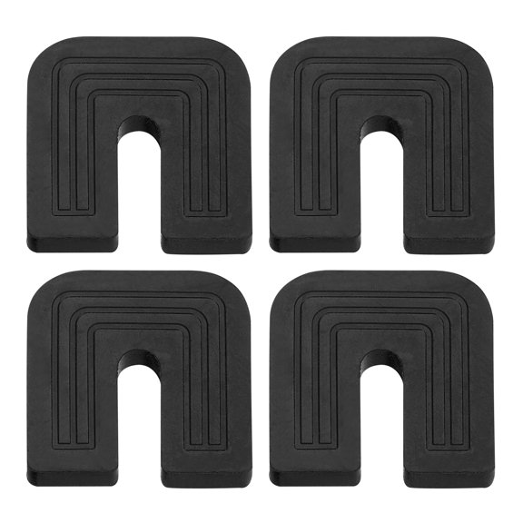 Uxcell 4 Pack 2.05x1.97x0.39 Inch Rubber Isolator Pad, U Shape Shock Pad