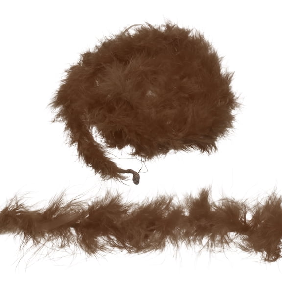 Uxcell 4 Pack 2.2 Yards Feather Boas, Colourful Faux Fur Ribbon Trim, Artificial Fluffy Boas for Costume, DIY Craft, Home Wedding Decoration, Party Decor, Pale Sky Blue