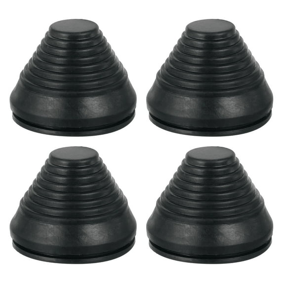 Uxcell 4 Pack 2-3/8"(60mm) Tower Shaped Grommet, Rubber Grommets Firewall Plug Grommets