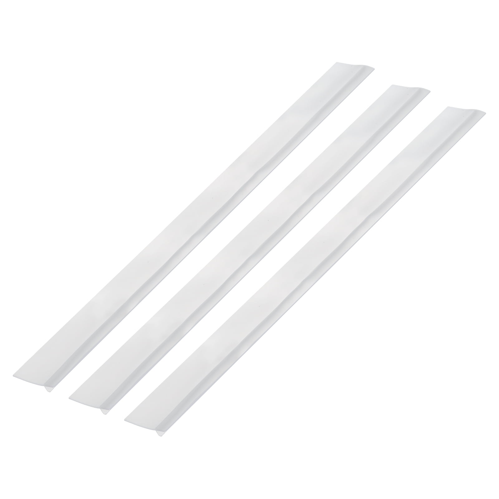 Uxcell 4 Pack 25" Silicone Kitchen Stove Counter Gap Filler Cover for Stovetop, Clear
