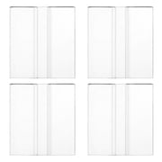 Uxcell 4 Pack Acrylic Flexible Hinges, 45x39mm Invisible Living Hinge, 360  Transparent Continuous Piano Low Profile Flex Hinge for DIY Furniture, Display Stand, Cabinets
